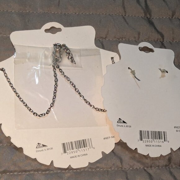 SK Neptunes Treasures Mother of Pearl Shell Necklace & Earrings Set  6622 - Picture 4 of 4